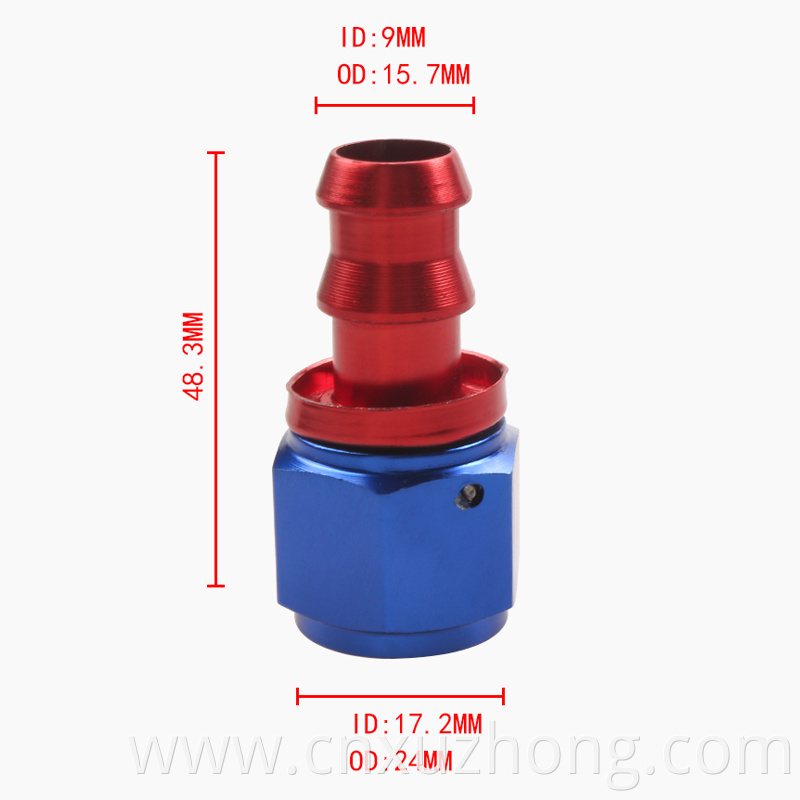 Oil cooler hose fitting (AN10-0A)HQ Upside down tubing joint